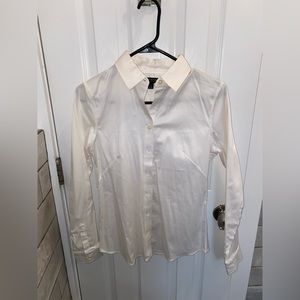 Banana republic button up white shirt